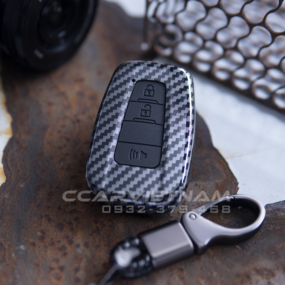 Bọc Ốp Chìa Khoá Ô Tô Toyota Cross 2021 2022 2023 - Chất Liệu Nhựa Vân CarBon Sang Trọng Thiết Kế Chuẩn Form