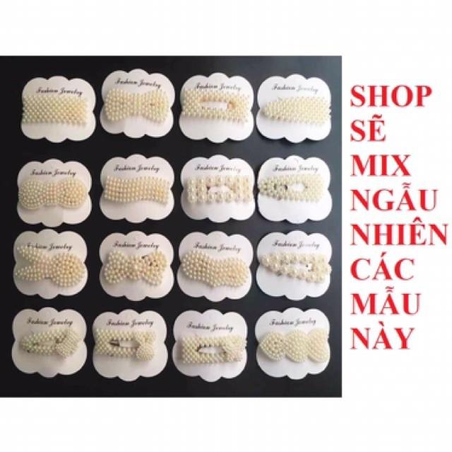 KẸP TÓC ĐÍNH CHÂU NHÂN TẠO Phong Cách Hàn Quốc - QueenStore