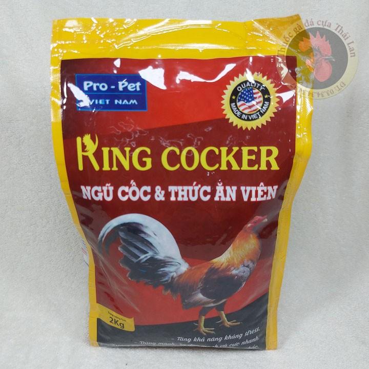 ngủ cốc - thức ăn viên - dành cho gà đá - KING COCKER - 1 túi / 2 kg