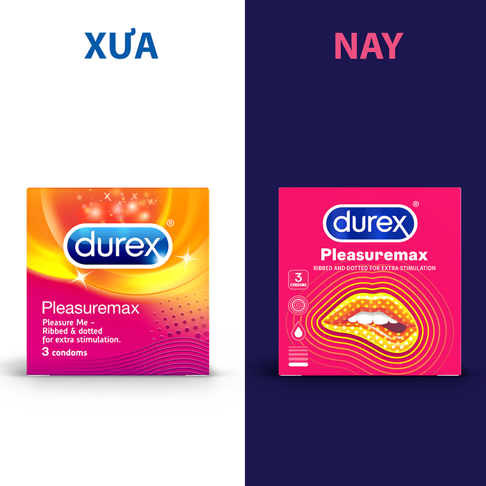 Bao cao su Durex Pleasuremax Hộp 3 Bao