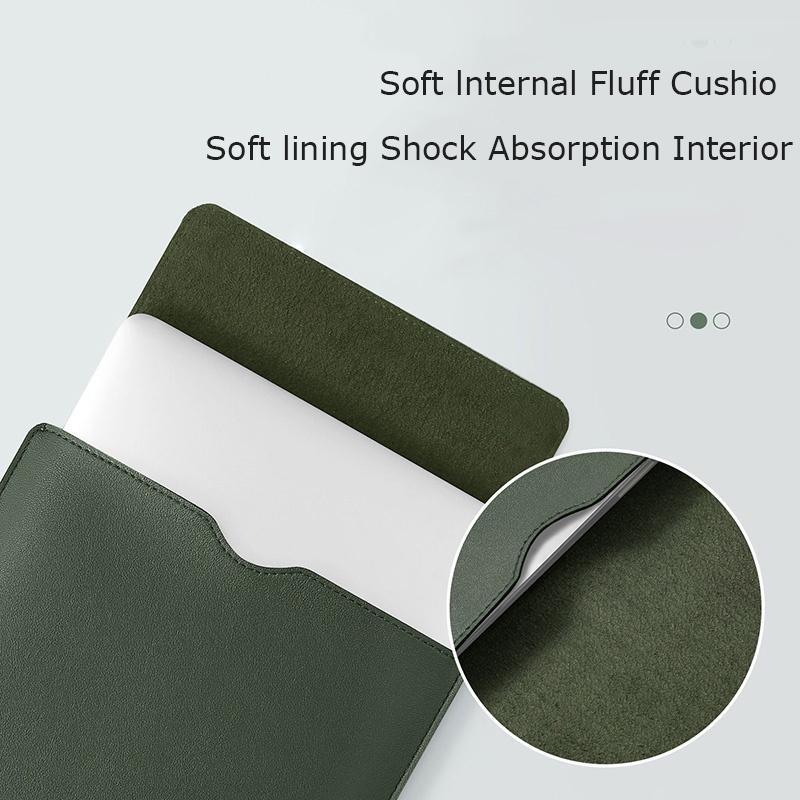 Bao da PU chứa máy tính xách tay/thích hợp cho Macbook chống sốc trầy xước tiện dụng