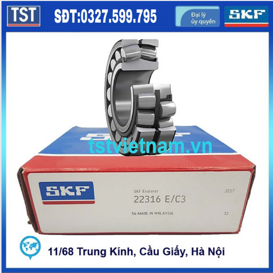 Vòng bi bạc đạn SKF 22316 E/C3