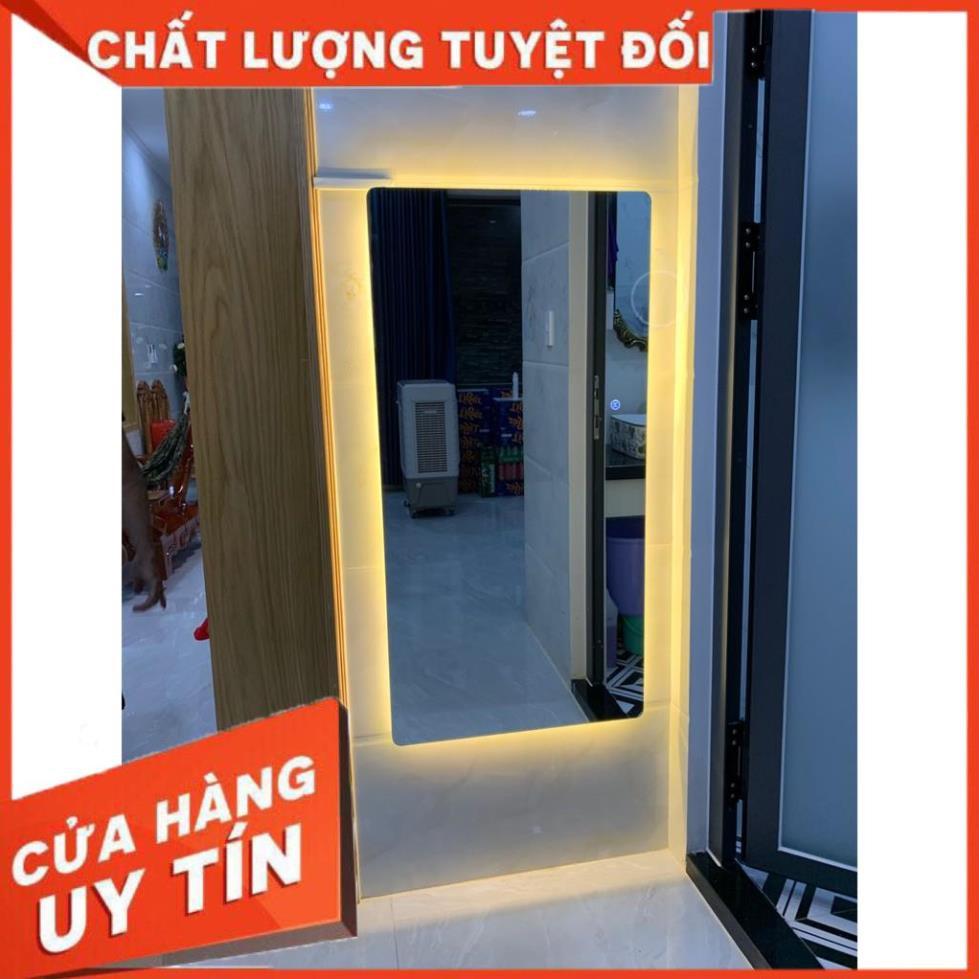 gương soi toàn thân đèn led cảm ứng thông minh cao cấp sang chảnh kích thước 50x150cm -