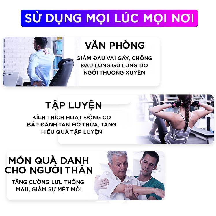 Máy mát xa massage mini đa năng cầm tay Fascial Gun Phoenix thế hệ mới - 6 Cấp Độ, Hỗ Trợ Mát Xa Chuyên Sâu, Giảm Đau Cơ, Cứng Khớp - Tặng kèm 04 đầu mát xa - Đỏ - GDHN Loại Tốt