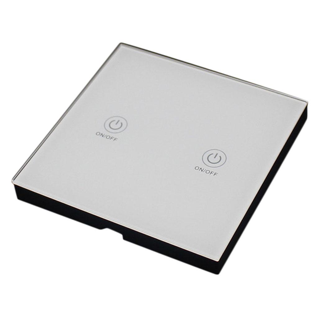White Wireless Smart Lamp Wall Switch 2 Ways