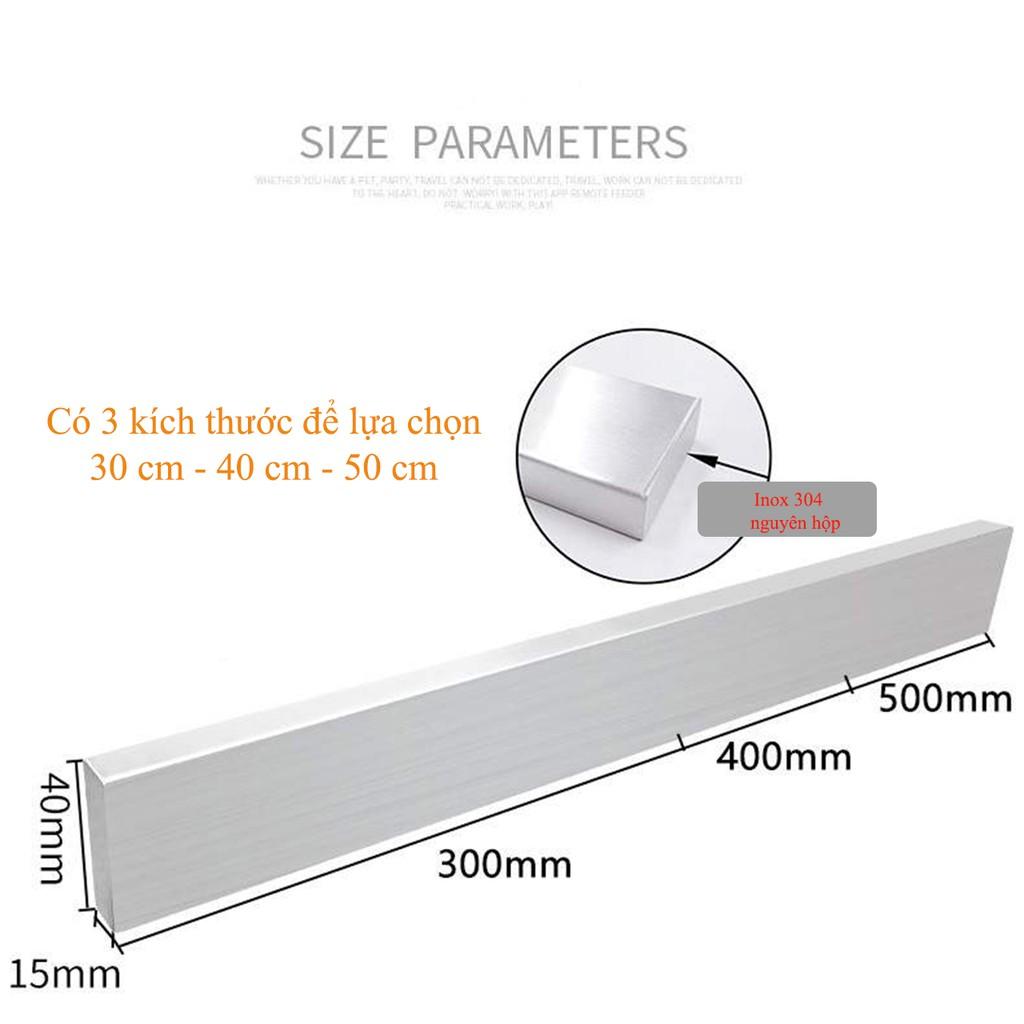 Giá treo dao kéo nhà bếp bằng nam châm vĩnh cửu hàng cao cấp vỏ bọc Inox 304 chống gỉ