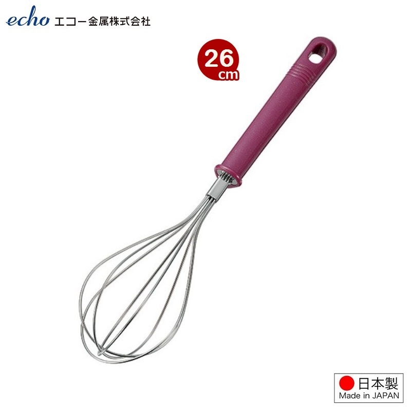 Dụng cụ đánh trứng inox Echo 26cm hàng nội địa Nhật Bản (MADE IN JAPAN)