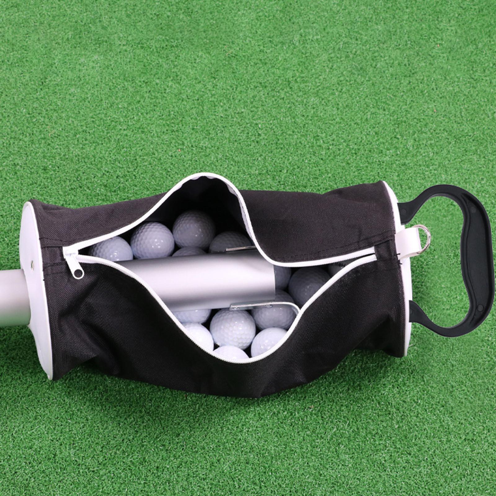 Golf Ball Retriever  Ball Pick up  Balls Grabber Portable Golf Ball Collector Golf Ball  Bag for Driving Range,Unisex,Practice