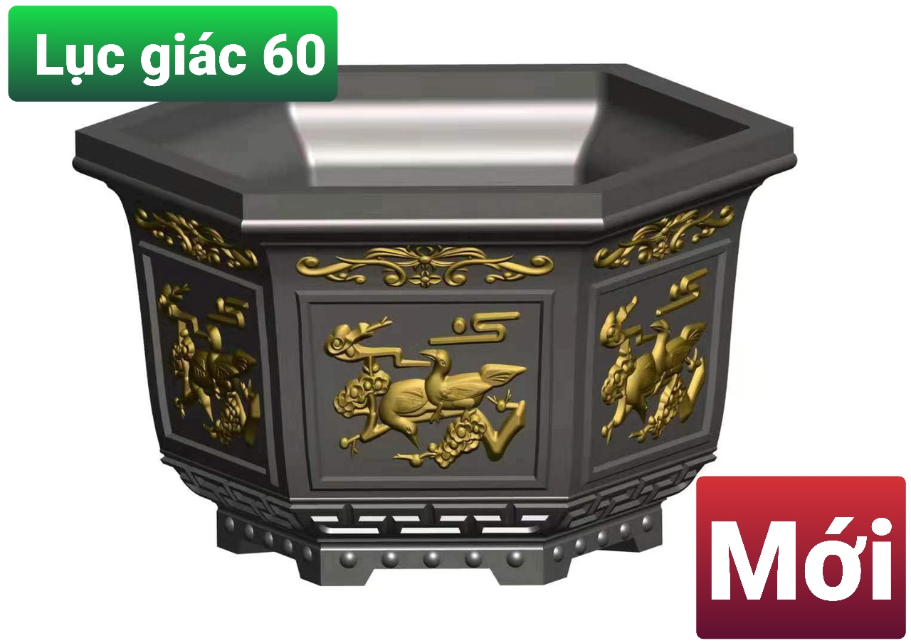 Khuôn đúc chậu cảnh lục giác 60