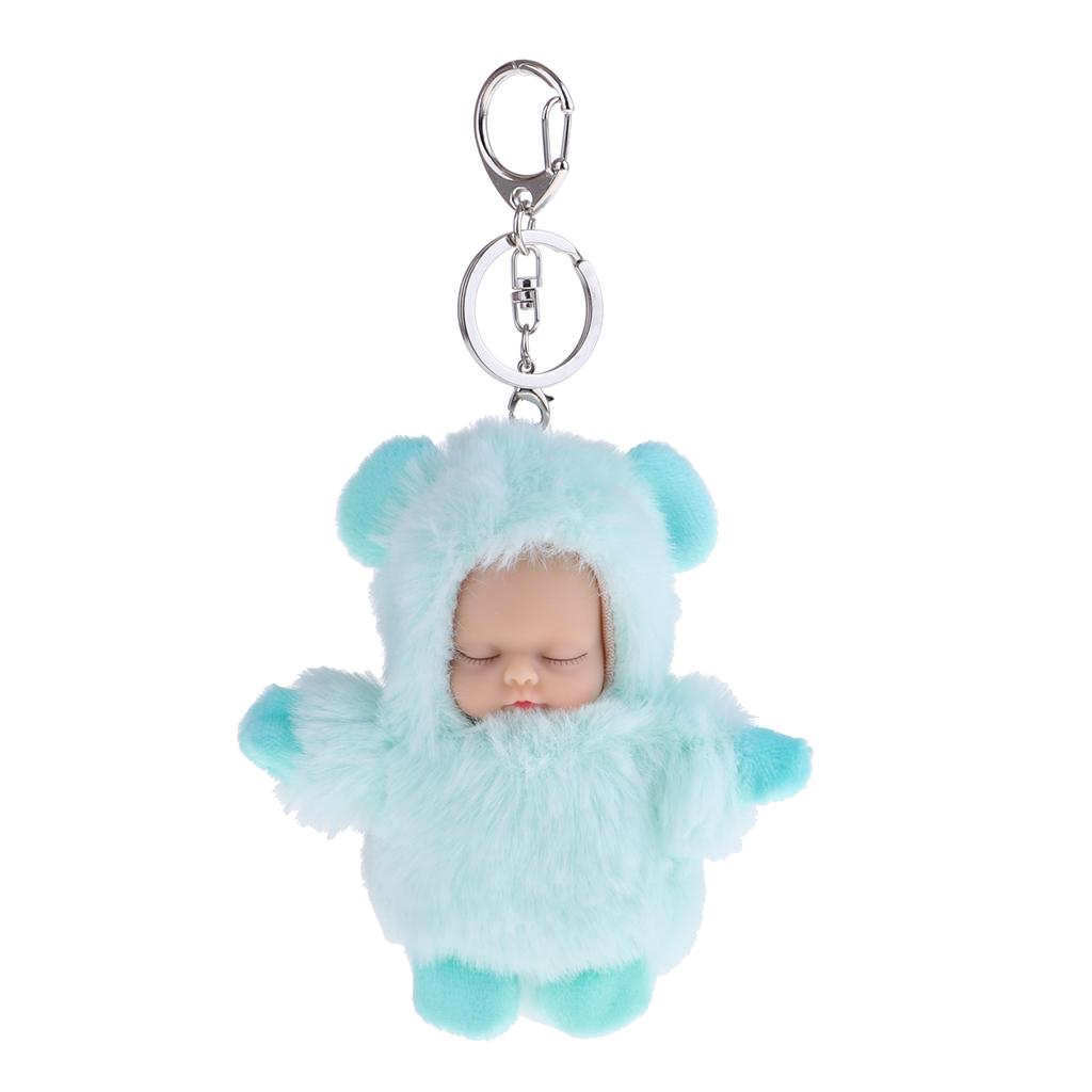 Cute Sleeping Baby Doll Key Chain Keyring Bags Car Charm Pendant