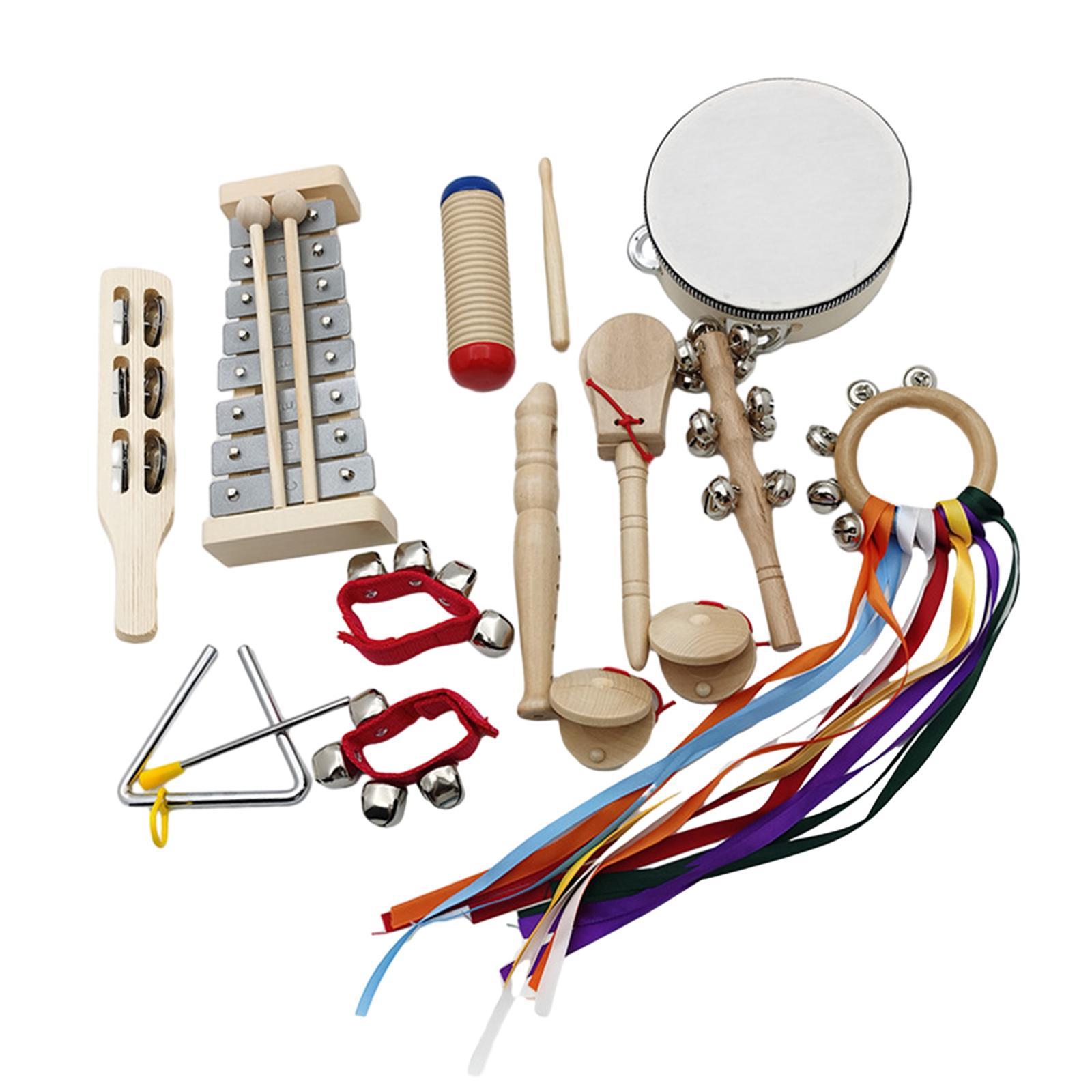 Montessori Toy Wooden Percussion Instruments for Kids Children Professionals
