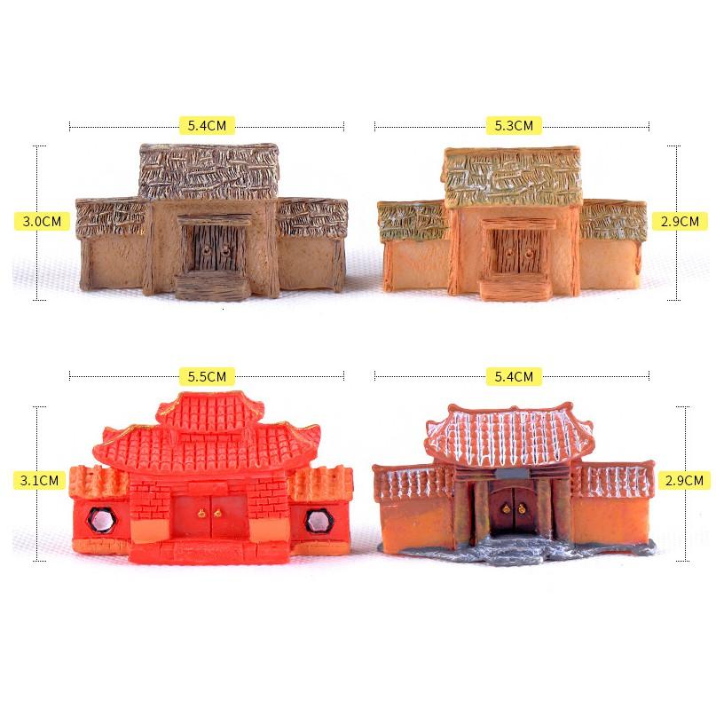 Mô hình cổng biệt viện kiểu cổ Trung Quốc thích hợp trang trí tiểu cảnh, non bộ, DIY