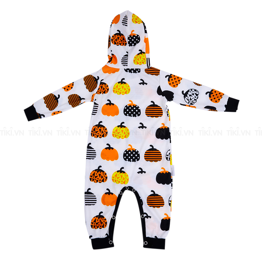 Bộ Bodysuit Dài Liền Nón Bí Đỏ  Mihababy FULLBDS_PUMPKIN