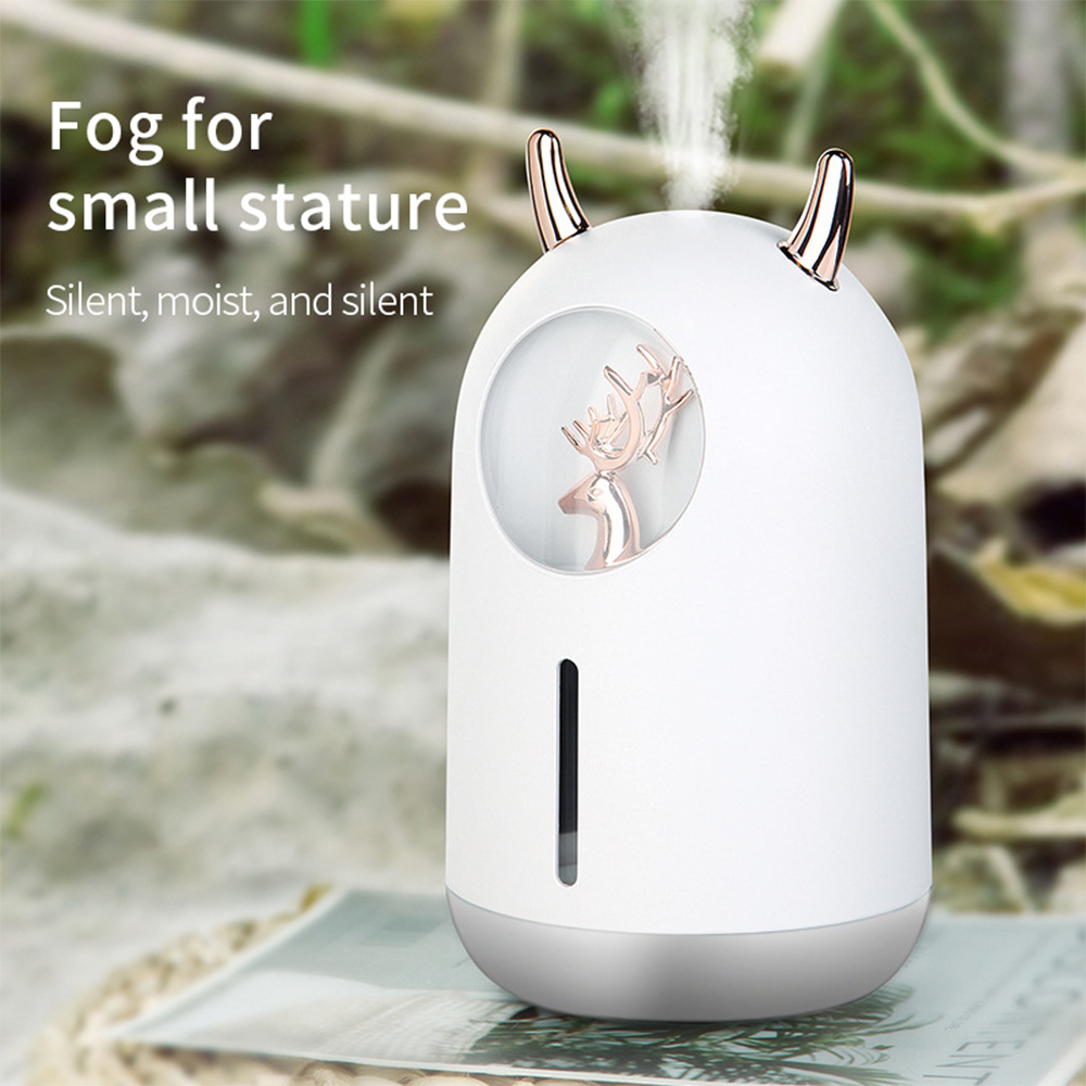 300ML Siêu Âm Thanh Máy Tạo Độ Ẩm Không Khí Nhiều Hươu Máy Phun Sương Tạo Độ Ẩm Mini Usb Di Động Máy Tạo Độ Ẩm Không Khí Gia Đình Dưỡng Ẩm Làm Thơm Phòng