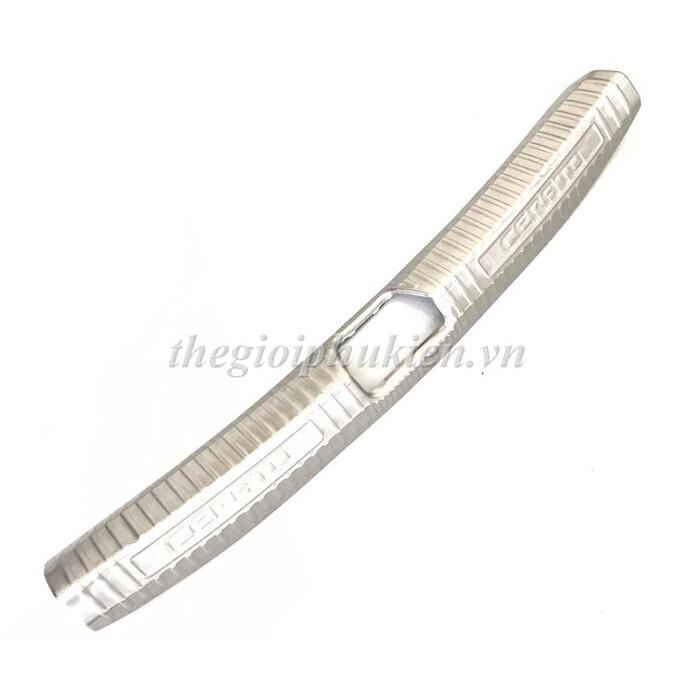 BỘ SẢN PHẨM Nẹp bước chân và ốp chống trầy cốp Kia Cerato 2019-2020 - Mẫu Inox