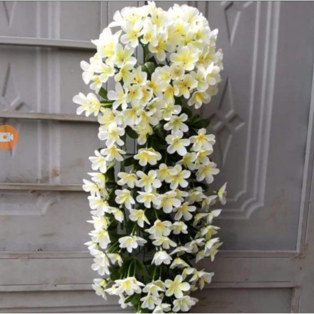 Chùm hoa giả dây leo treo tường dài 80cm trang trí nội thất, nhà hàng, spa Flowermini DQ-01