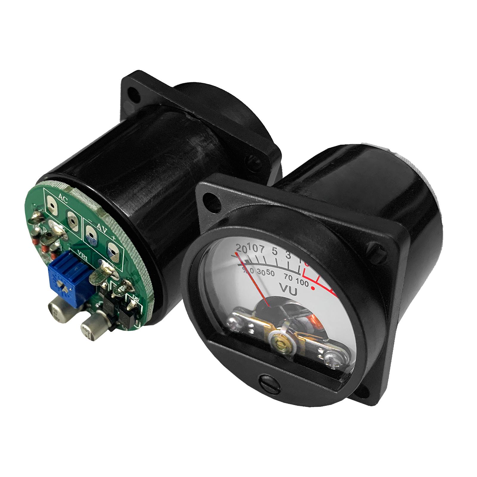 VU Meter 2 Pcs Panel VU Meters Warm Back Light Analog DB Sound Level Indicator Recording & Audio Level Amp with Driver