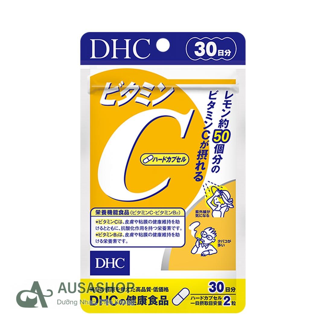 Sáng da, vitamin C DHC Nhật hỗ trợ giảm sản sinh melanin giúp mờ thâm, trắng da, da khỏe mạnh, tăng sức khỏe tổng thể - OZ Slim Store