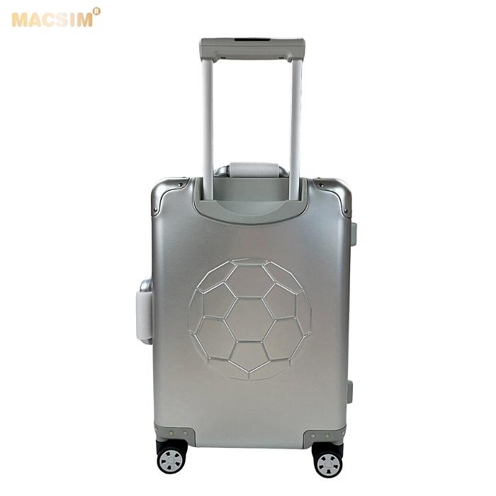 Vali hợp kim nhôm nguyên khối MS1313 Macsim cao cấp màu bạc cỡ 20inches