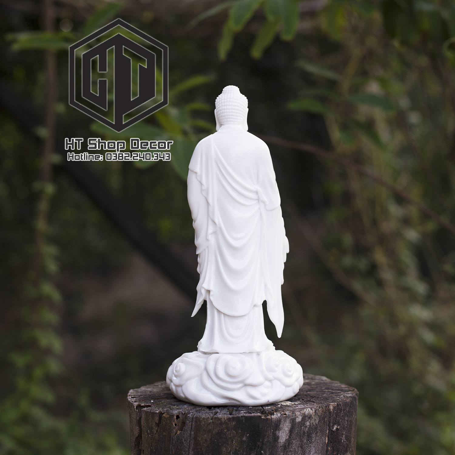 Tượng Phật A Di Đà cao 23cm trang trí hồ cá, thuỷ sinh, tiểu cảnh, bán cạn, terrarium
