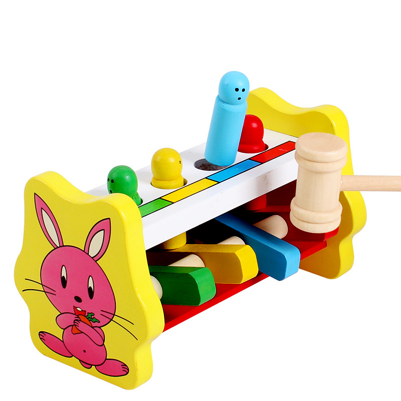 Đồ chơi gỗ cao cấp - Đập chuột con thỏ Nemotoys