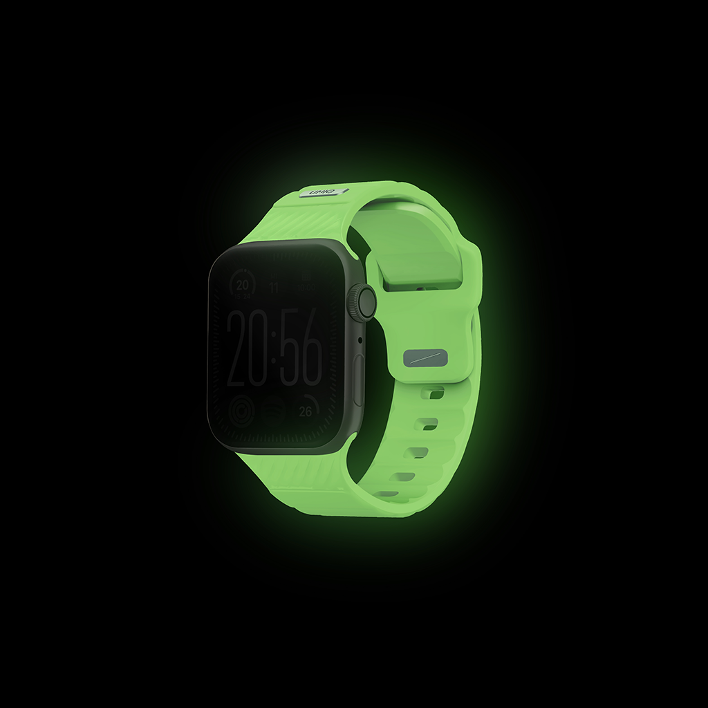 Dây Đồng Hồ Dạ Quang UNIQ STRIDE SE FKM RUBBER dành cho APPLE WATCH  (49/46/45/44mm) và (42/41/40mm) - Hàng chính hãng