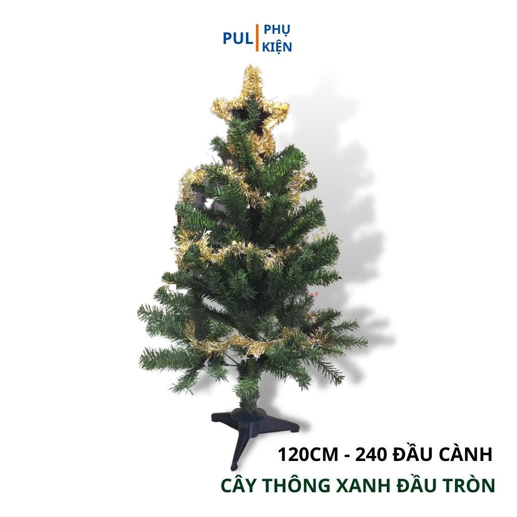 Cây thông noel mini để bàn xanh 1m2 trang trí giáng sinh