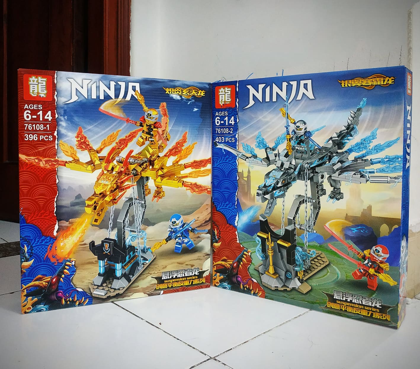 Bộ đồ chơi xếp hình, lắp ráp Ninja Rồng bay siêu cấp nhiều màu
