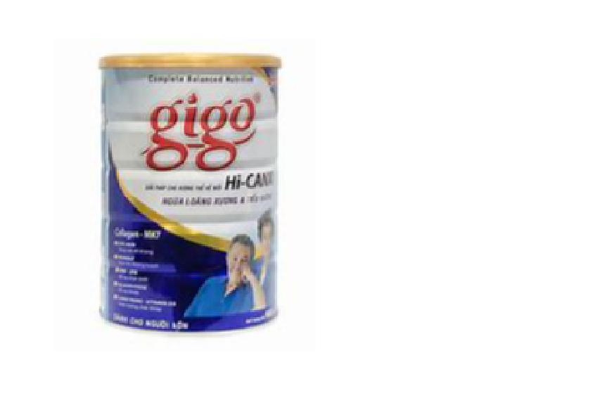 Combo 2 Hộp Sữa Bột Hi-CANXI GIGO – Dành Cho Người Trưởng Thành – Ngăn Ngừa Loãng Xương &amp; Tiểu Đường – Hàng Chính Hãng