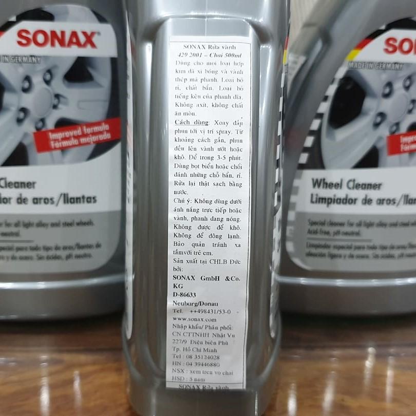 Rửa Vành Sonax Wheel Cleaner 500ml