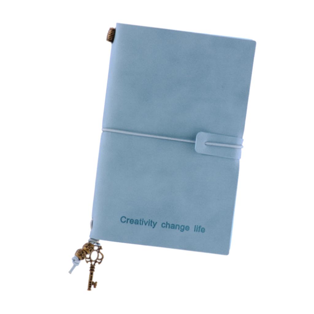 Portable Leather Notebook Blank Page, Travel Journal Diary Notes