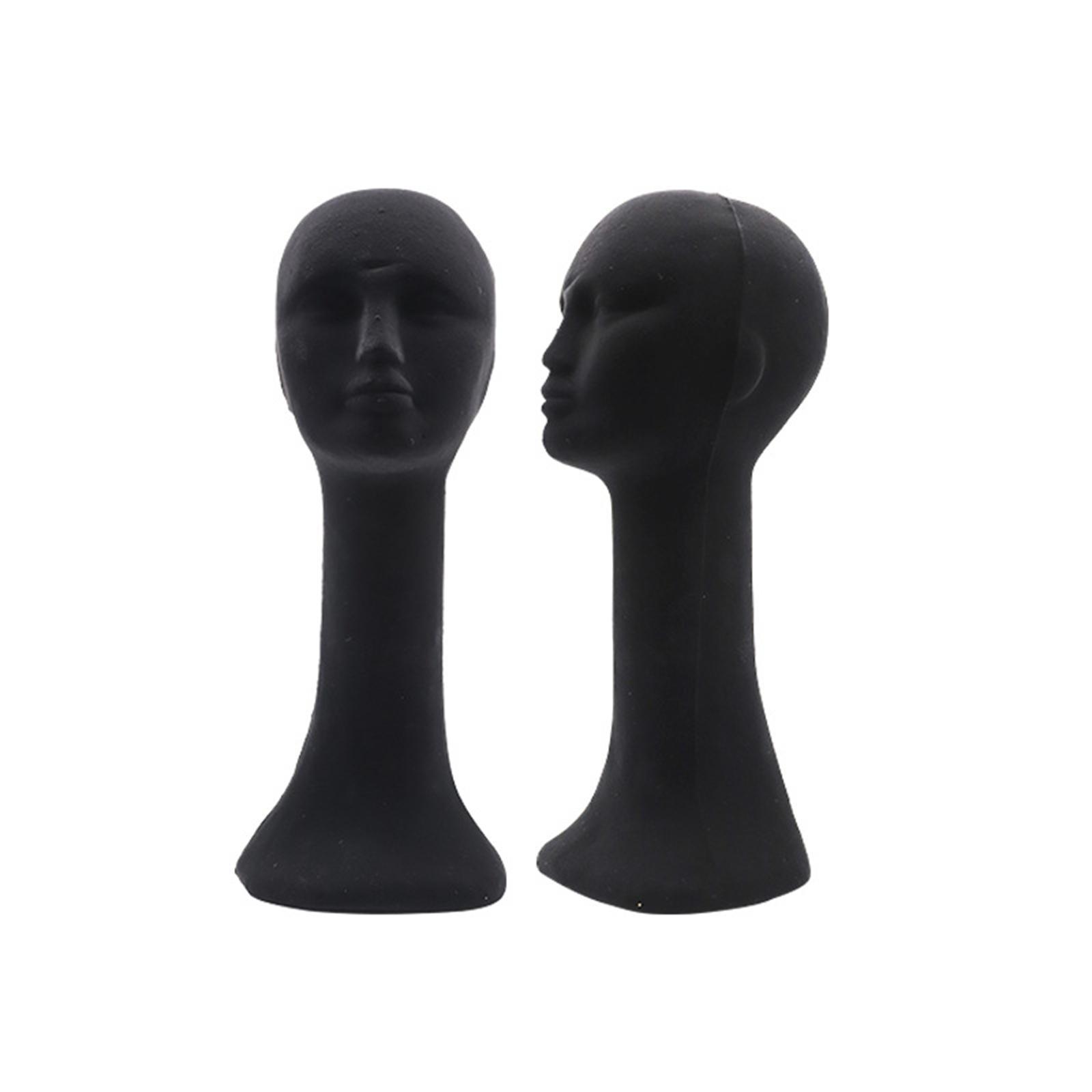 Women Wig Head Display Foam Head Model Stand Mannequin High Simulation DIY Photography Props