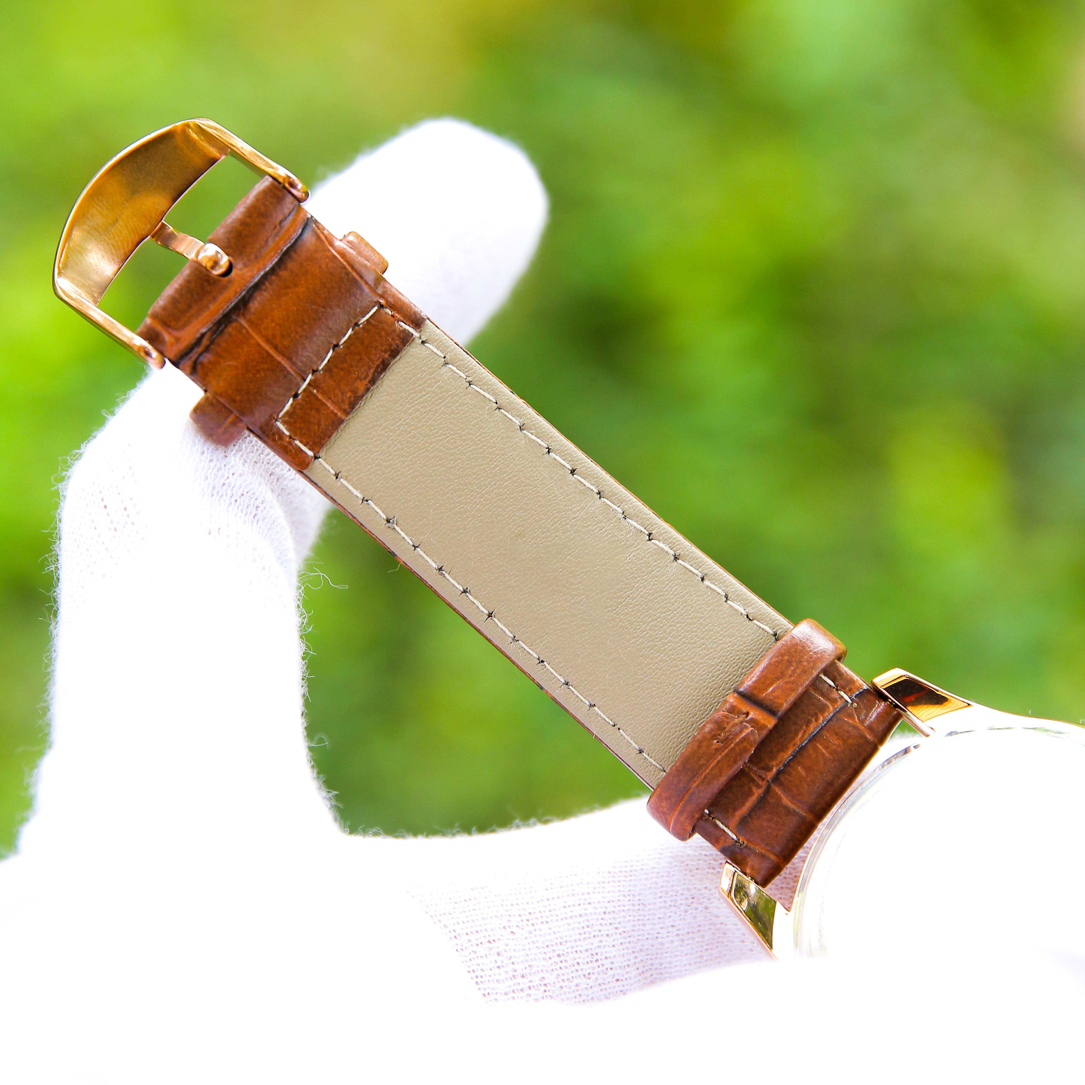Đồng hồ nam dây da cao cấp – Thiết kế sang trọng, lịch lãm – Mặt kính cứng chống xước, chống nước hiệu quả - OM003207