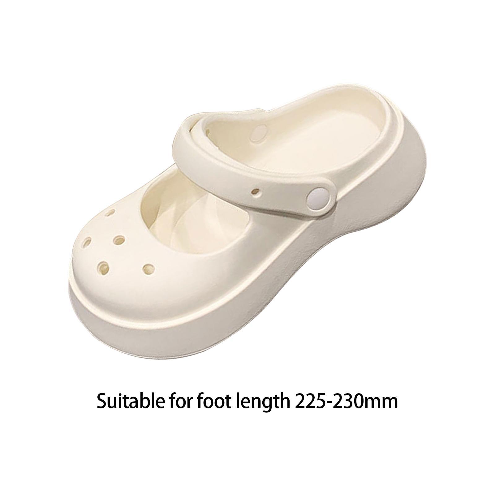 Clog Slipper Shoes Comfortable Closed Toe Heels Non Slip Nursing Shoes Slippers for Couples Women Female Beach Indoor Bathroom