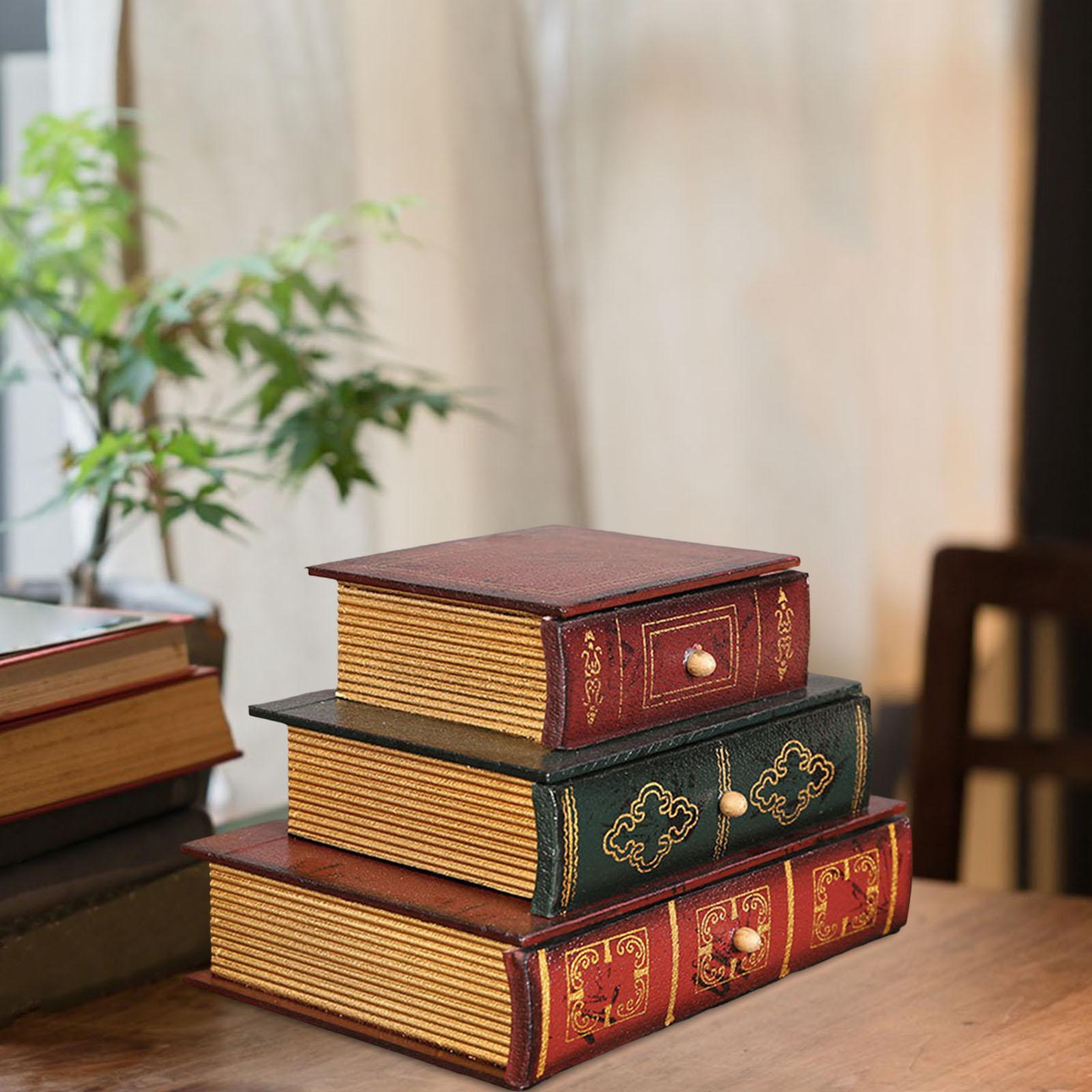 Wooden Jewelry Display Storage Box Office Decoration Organizer Ornaments