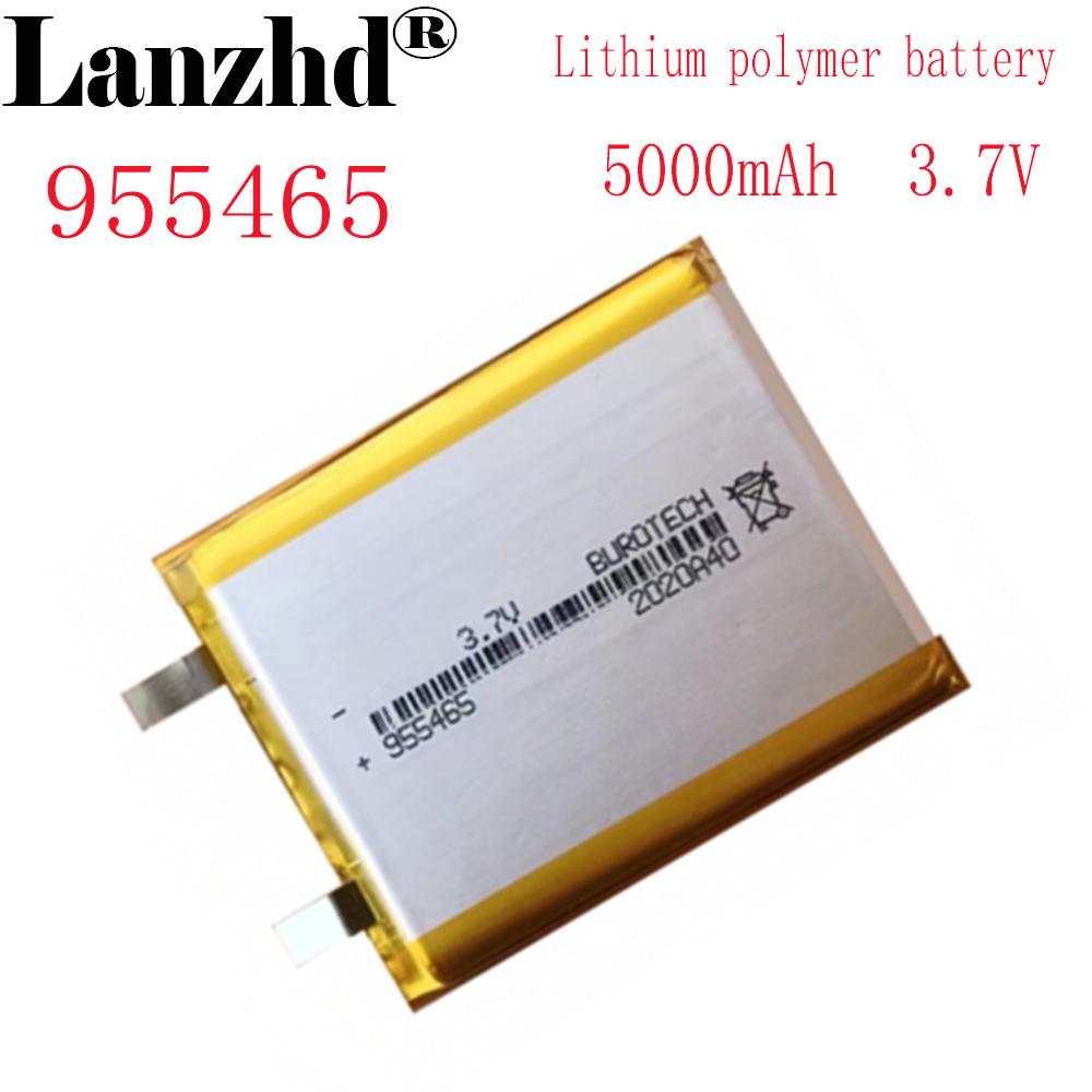 1-10 chiếc 3.7V Lithium polymer 5000mAh 955465 Mềm gói pin Cho Power Bank Loa Bluetooth Máy Tính Bảng DVD pin Điện Áp Danh Định: 3.7V