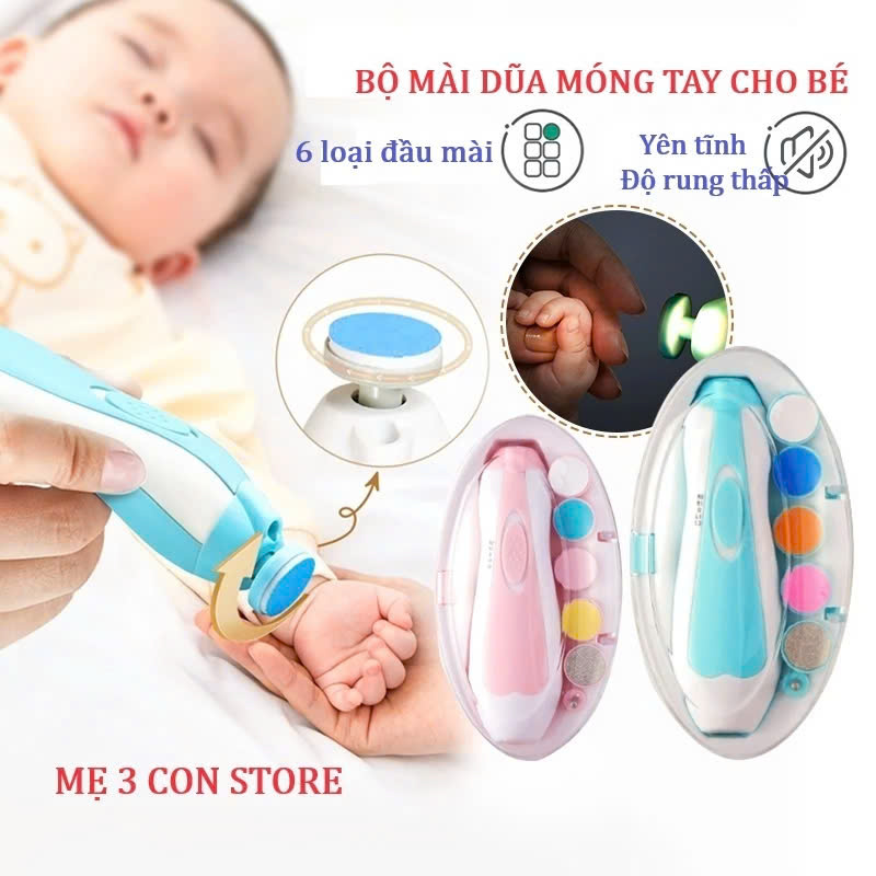 Bộ Máy Mài Dũa Cắt Móng Tay Đa Năng - An Toàn Cho Mẹ Và Bé, Thông Minh Tiện Dụng
