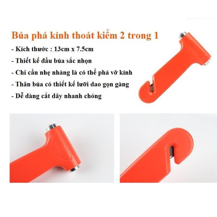 BỘ KÍT DỤNG CỤ CỨU HỘ 7 MÓN CHO XE Ô TÔ