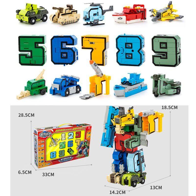 Các Con Số Biến Hình Thành Robot (Lắp ghép thành Robot lớn)