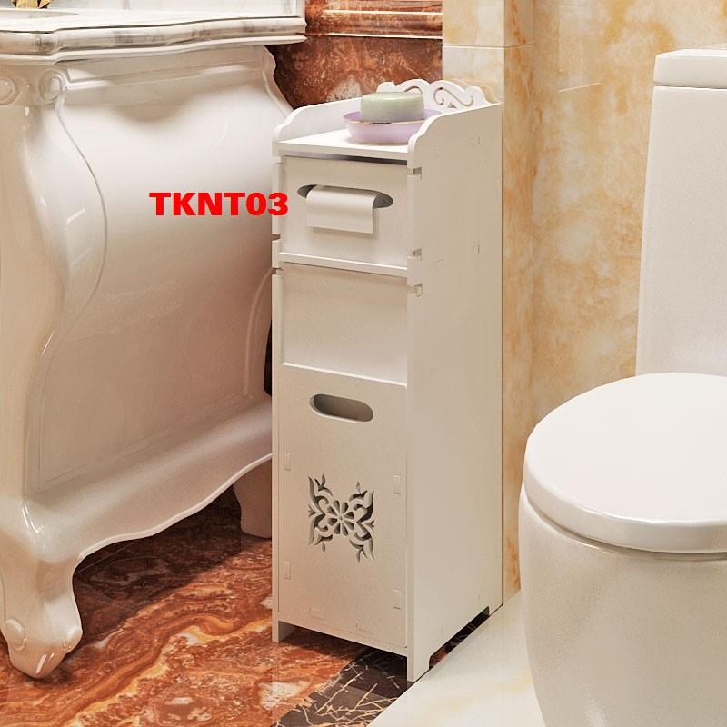 Tủ nhà tắm có cánh 3 tầng TKNT01 - Tủ lắp ráp đa năng
