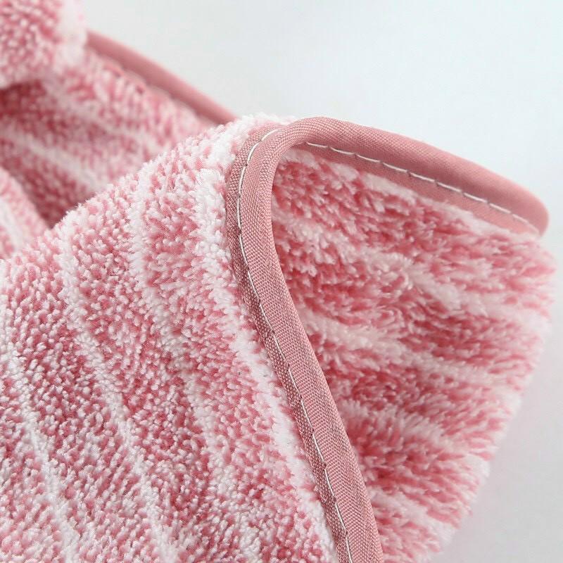 Khăn Lau Tay Nơ KẺ SỌC Chất Liệu Nhung Thấm Hút Nước Tốt