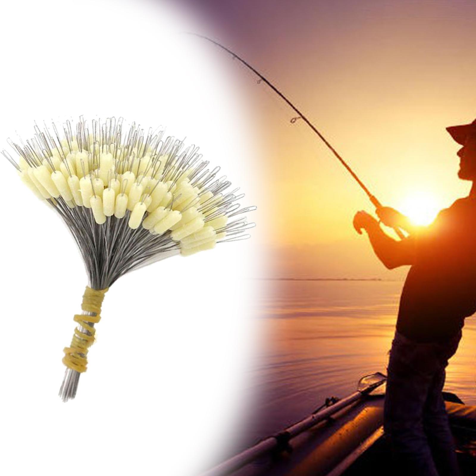 300x Fishing Bobber Stoppers Cylinder Shape Silicone Connector for Rigging