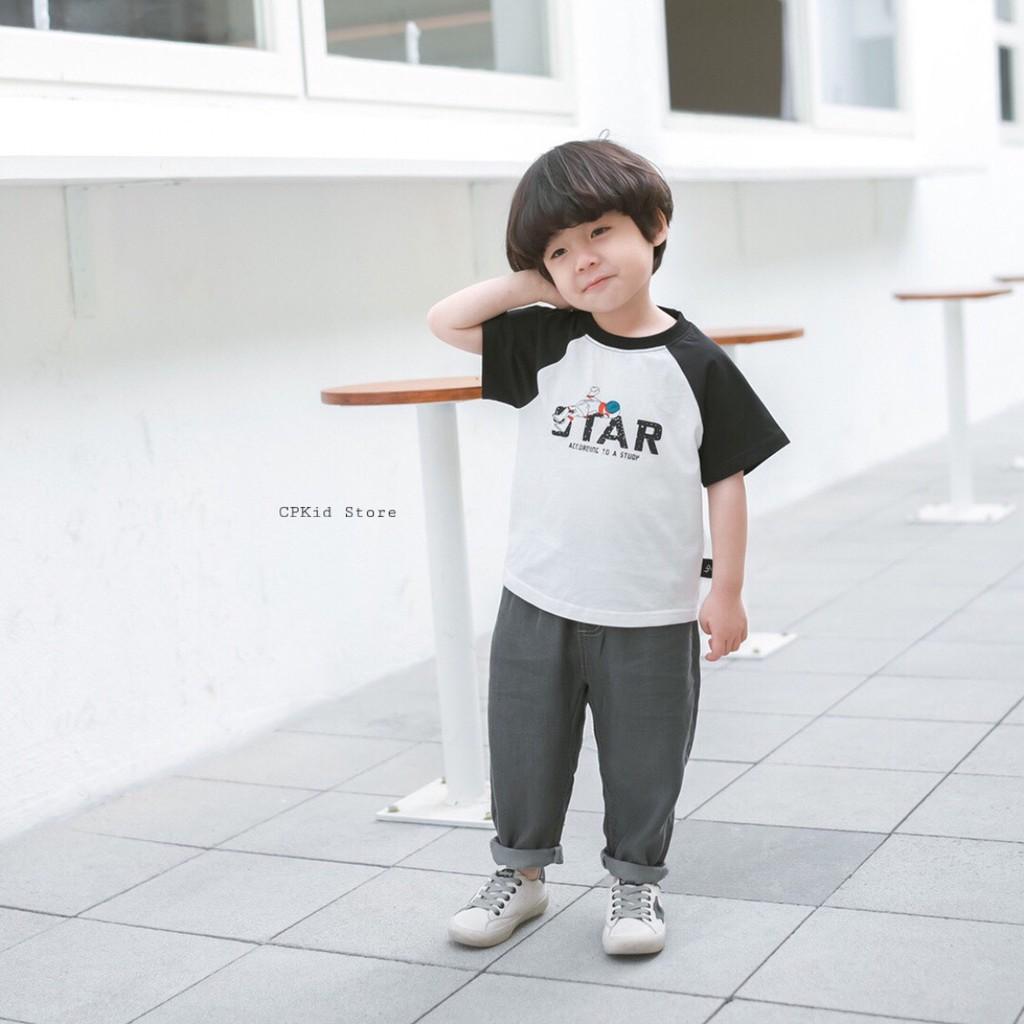 Áo ngăn tay màu - CPKID PHỐI TAY MÀU - SỢI ORGANIC THÂN THIỆN MÔI TRƯỜNG - AN TOÀN CHO DA BÉ