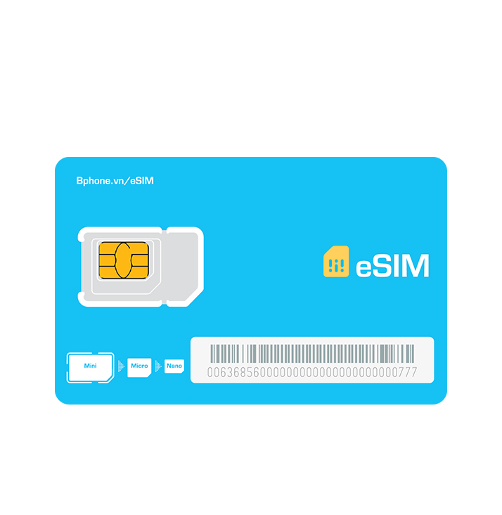 eSim Bphone B86 dùng cho các dòng điện thoại hỗ trợ eSim- Hàng chính hãng