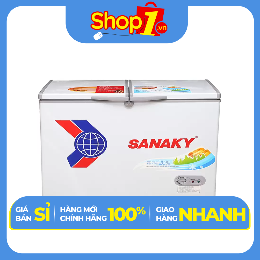 Tủ Đông Dàn Đồng Sanaky VH-2299A1 1 Ngăn 2 Cánh - Hàng Chính Hãng