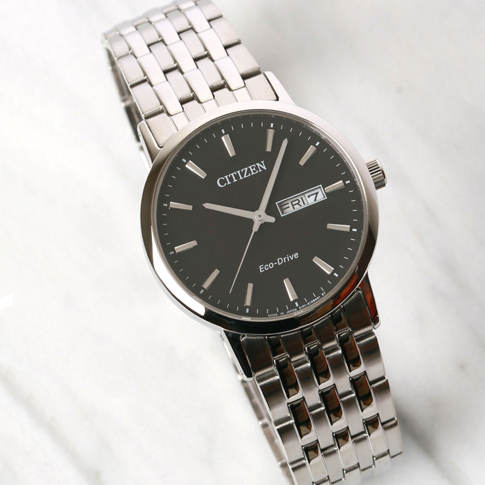 Đồng Hồ Nam Citizen Dây Thép Không Gỉ BM9010-59E - Mặt Đen