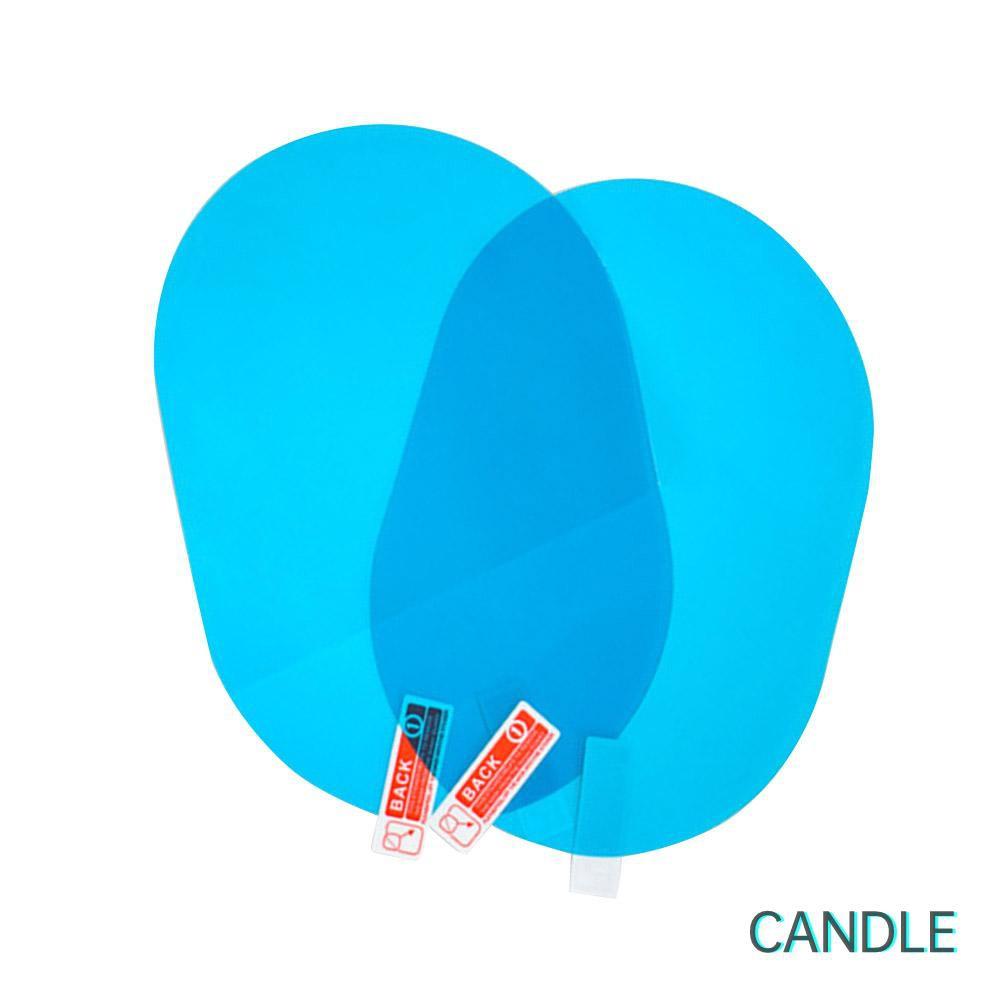 Set 2 Miếng Dán Kính Chiếu Hậu Hình Oval Chống Thấm Nước Cho Xe Hơi