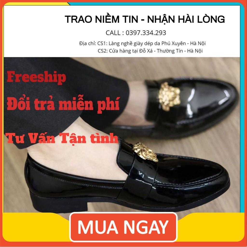 Giày lười nam giầy tây nam Đế Khâu/ Bảo hành chất lượng/ GEA