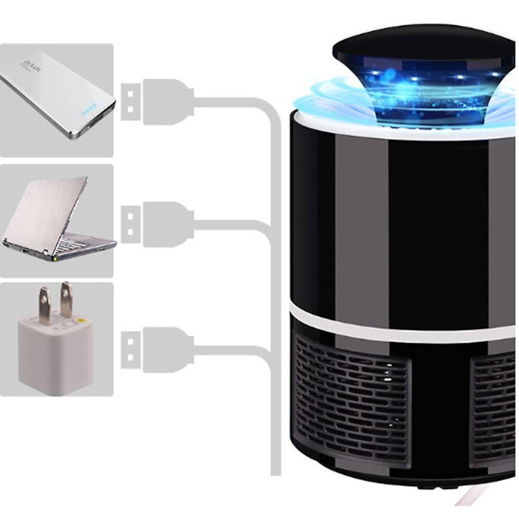 Đèn Bắt Muỗi Thông Minh Hình Trụ Mosquito Killing Dùng Nguồn USB Cao Cấp Công Nghệ Đèn LED Tiện Dụng