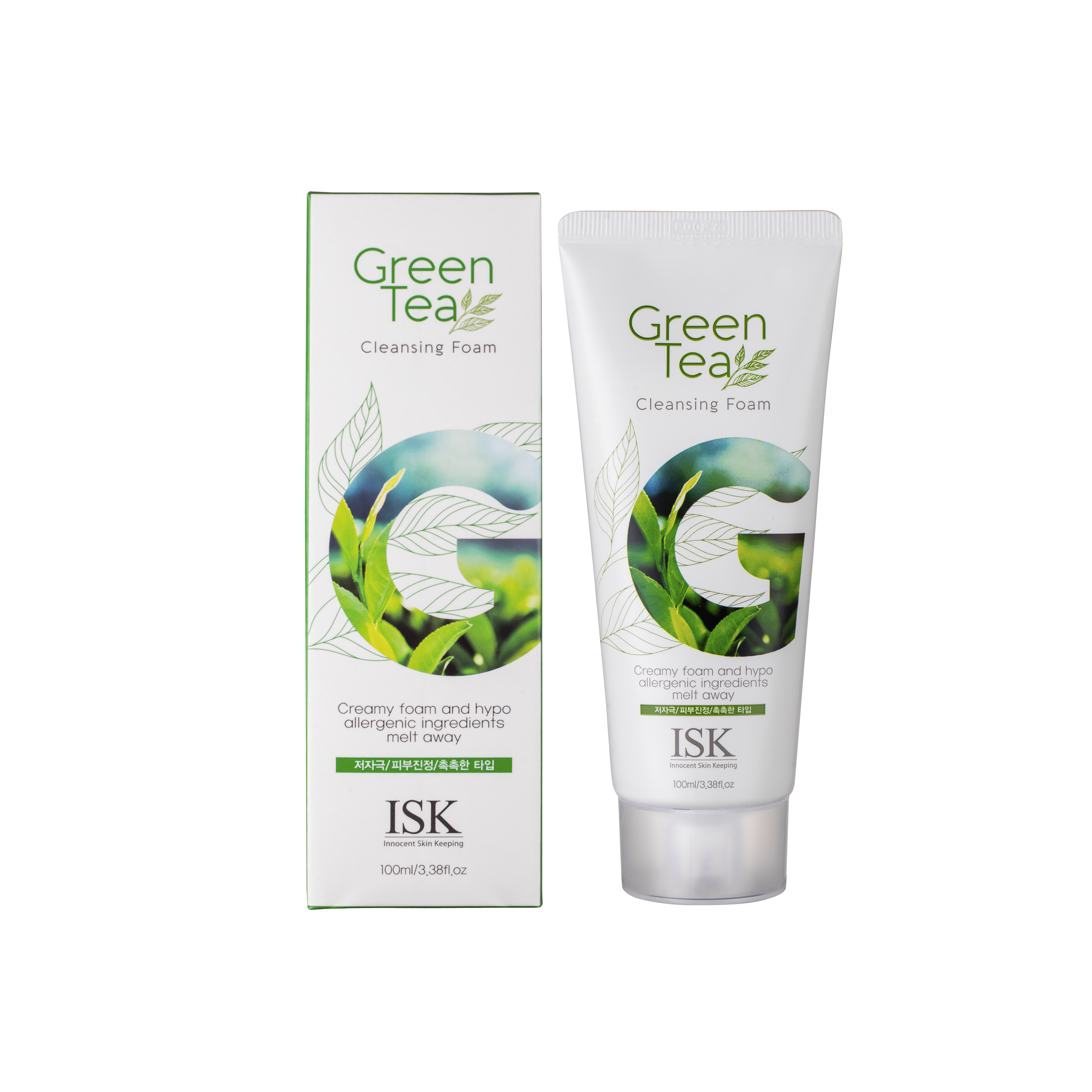 Sữa rửa mặt ISK trà xanh Green Tea Cleansing Foam